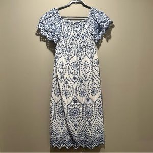 Eyelet Maxi Dress